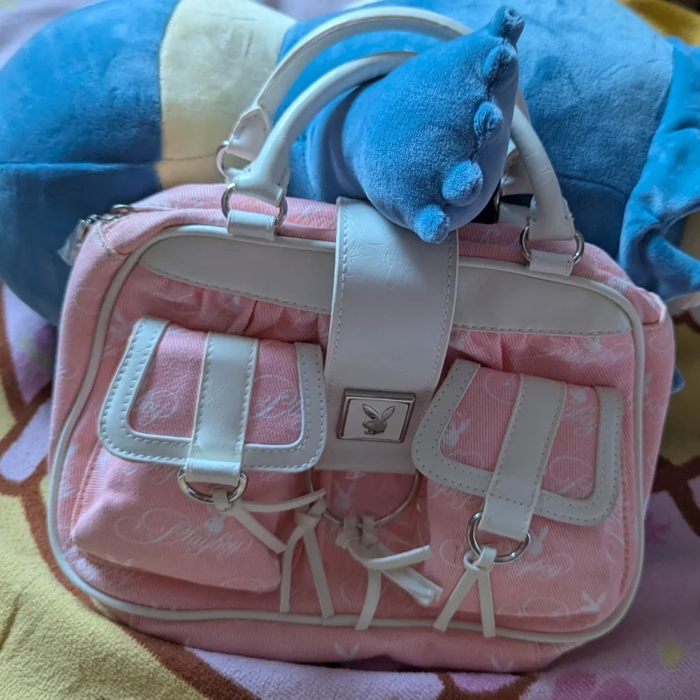 Playboy Pink and White Women's Bag - Picture 2 of 7